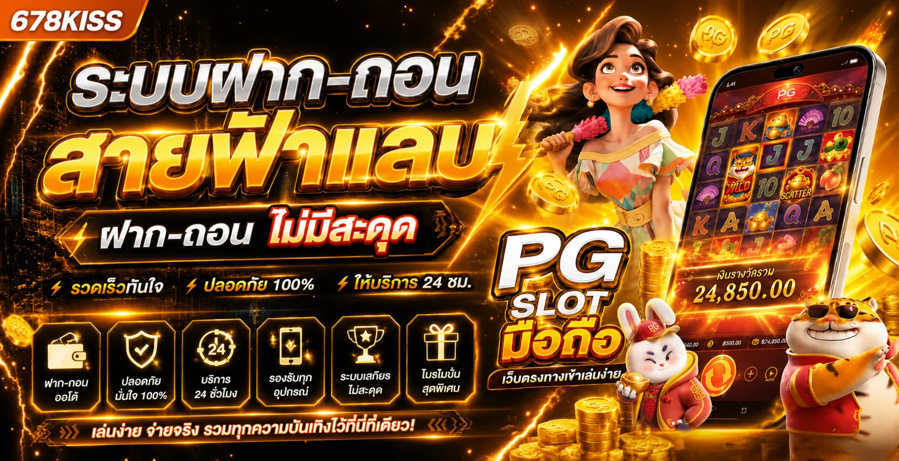 678KISS ทางเข้าเว็บตรง สล็อต คาสิโน สมัครง่าย